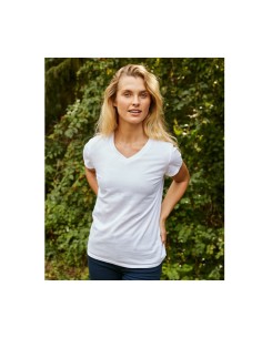 N-O81005-Ladies V-Neck T-Shirt 2